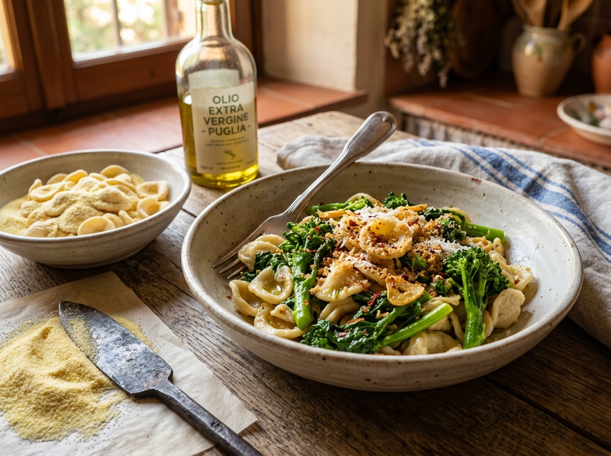 Authentic Barese Orecchiette with Sausage & Broccoli Rabe