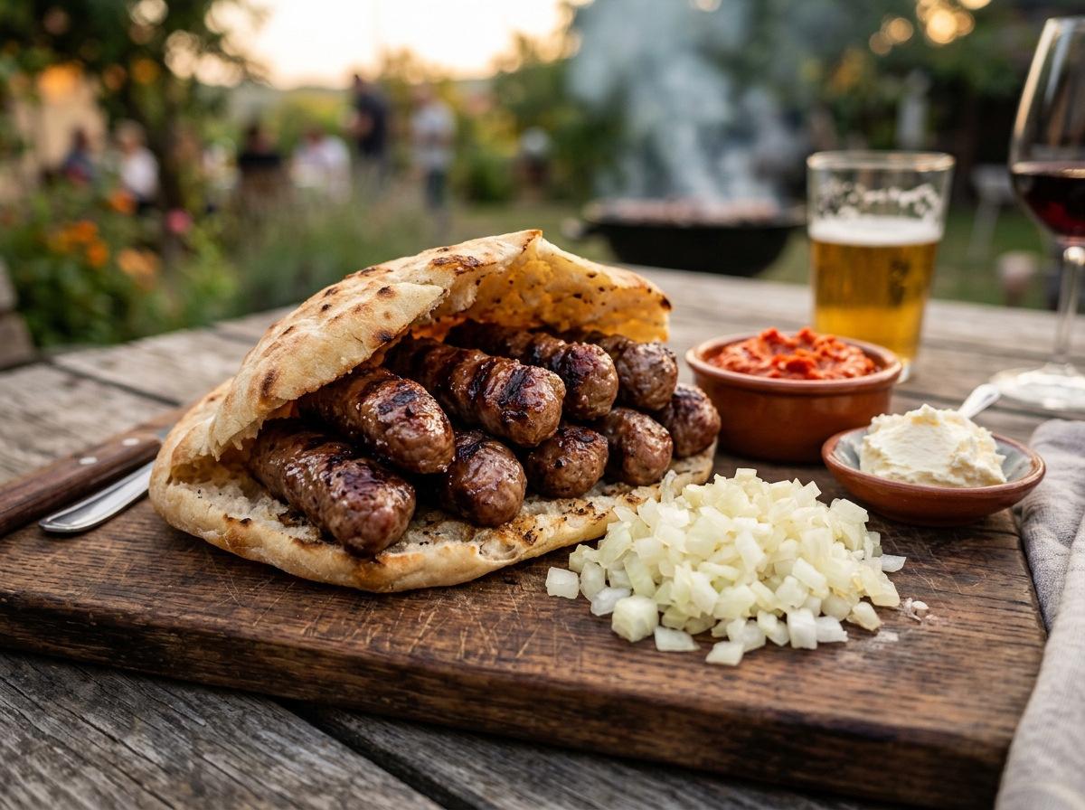 Cevapi (Balkan Grilled Minced Meat Sausages)
