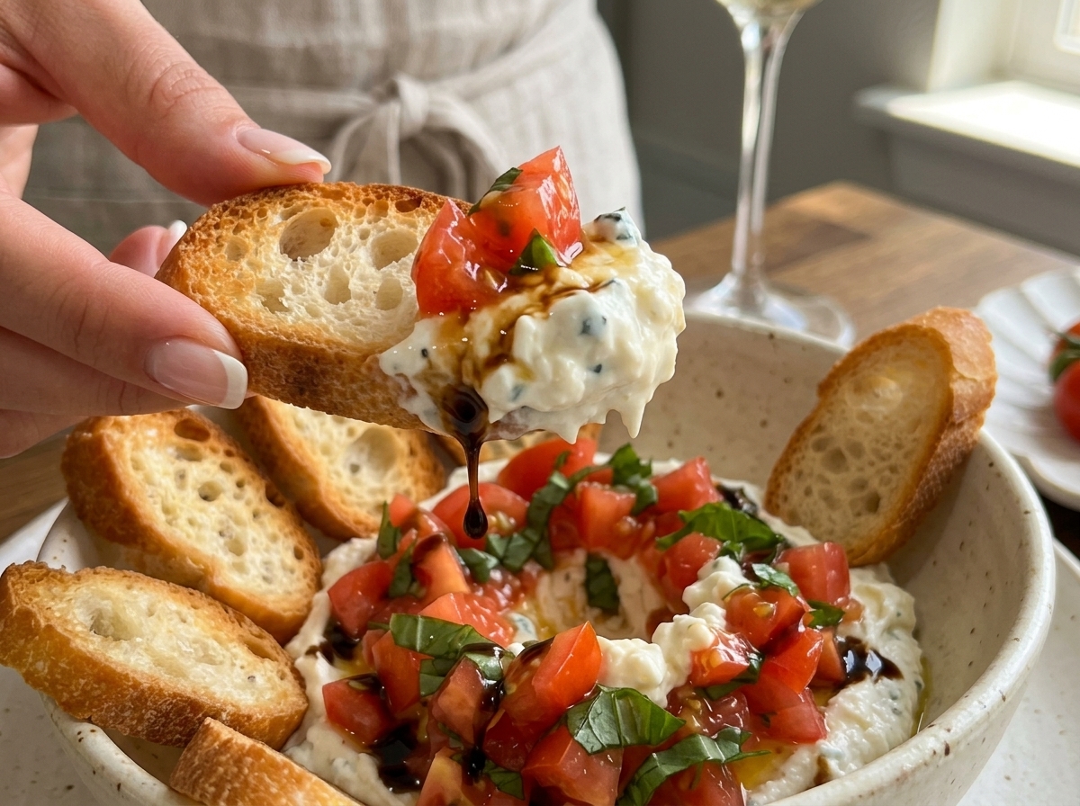 Creamy Bruschetta Boursin Dip