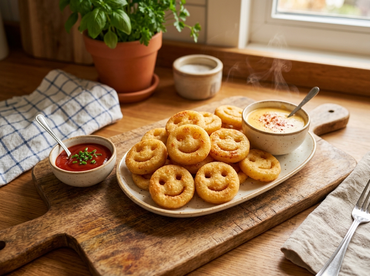 Crispy Bread & Potato Smiles
