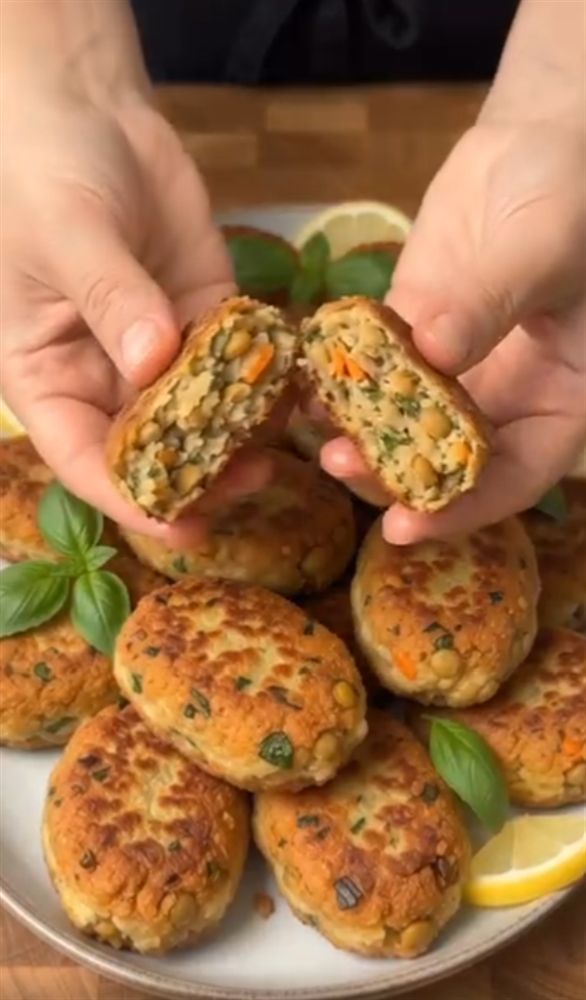 Crispy Green Lentil Kofte (Meatless Turkish Meatballs)