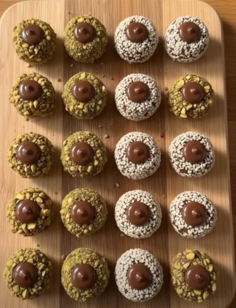 Date and Nut Energy Balls with Chocolate Centers