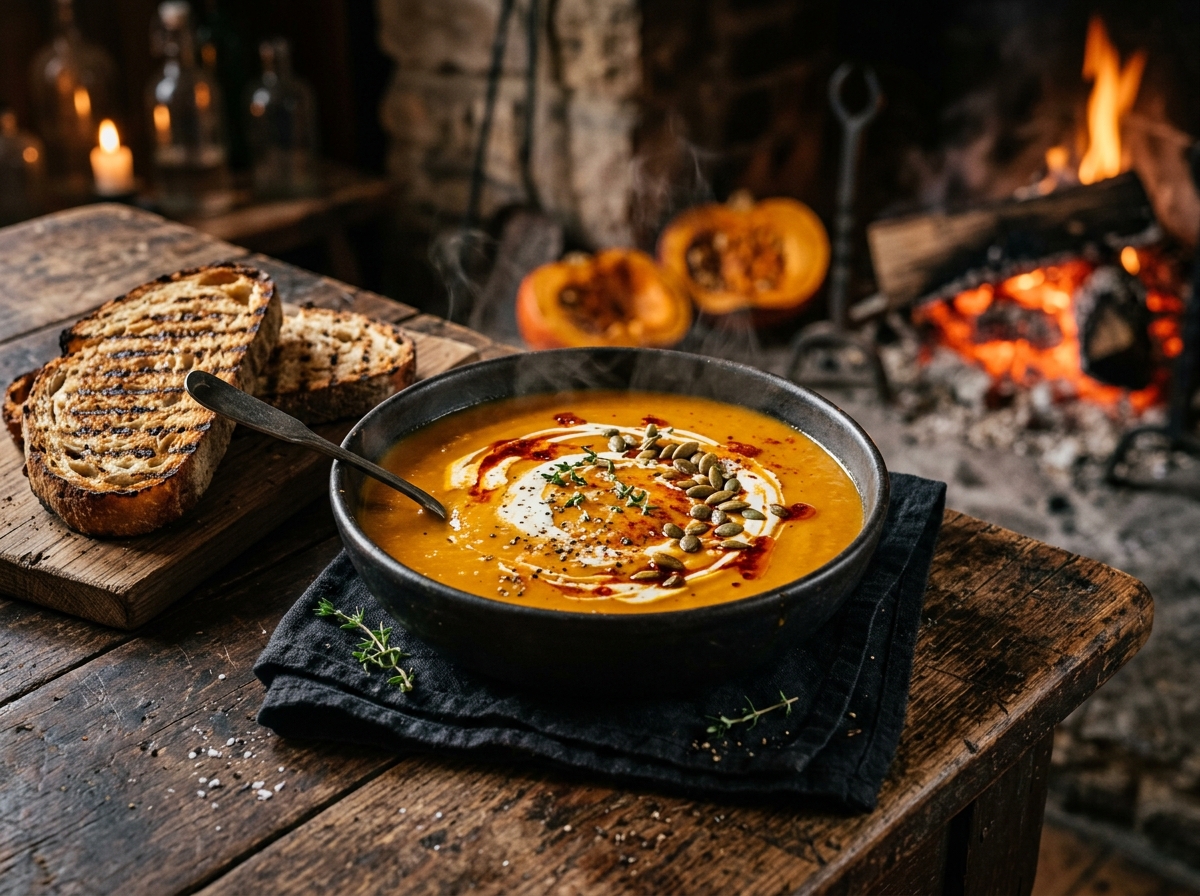 Fire-Roasted Smoky Pumpkin Soup