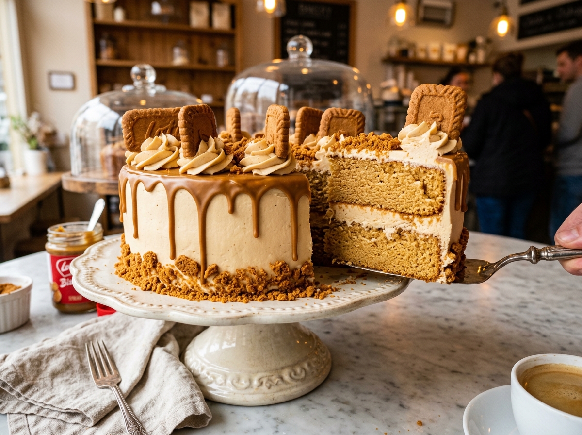 Ultimate Creamy Lotus Biscoff Layer Cake