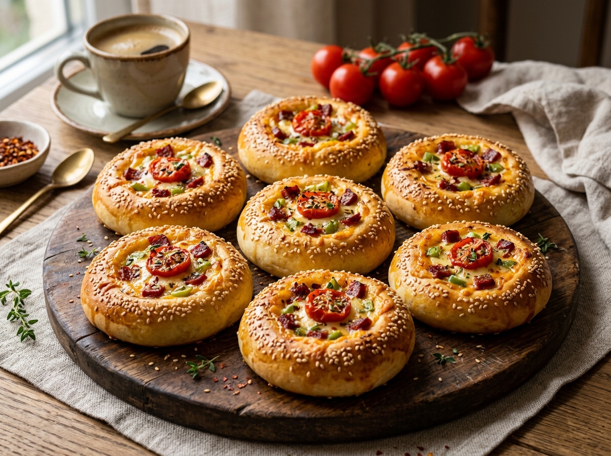 Fluffy Mini Pizza Pastry Bites 🍕✨