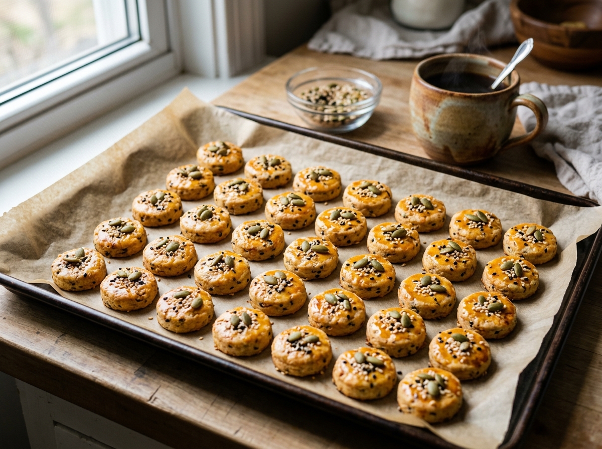 Balkan Paprika & Sesame Savory Little Cookies