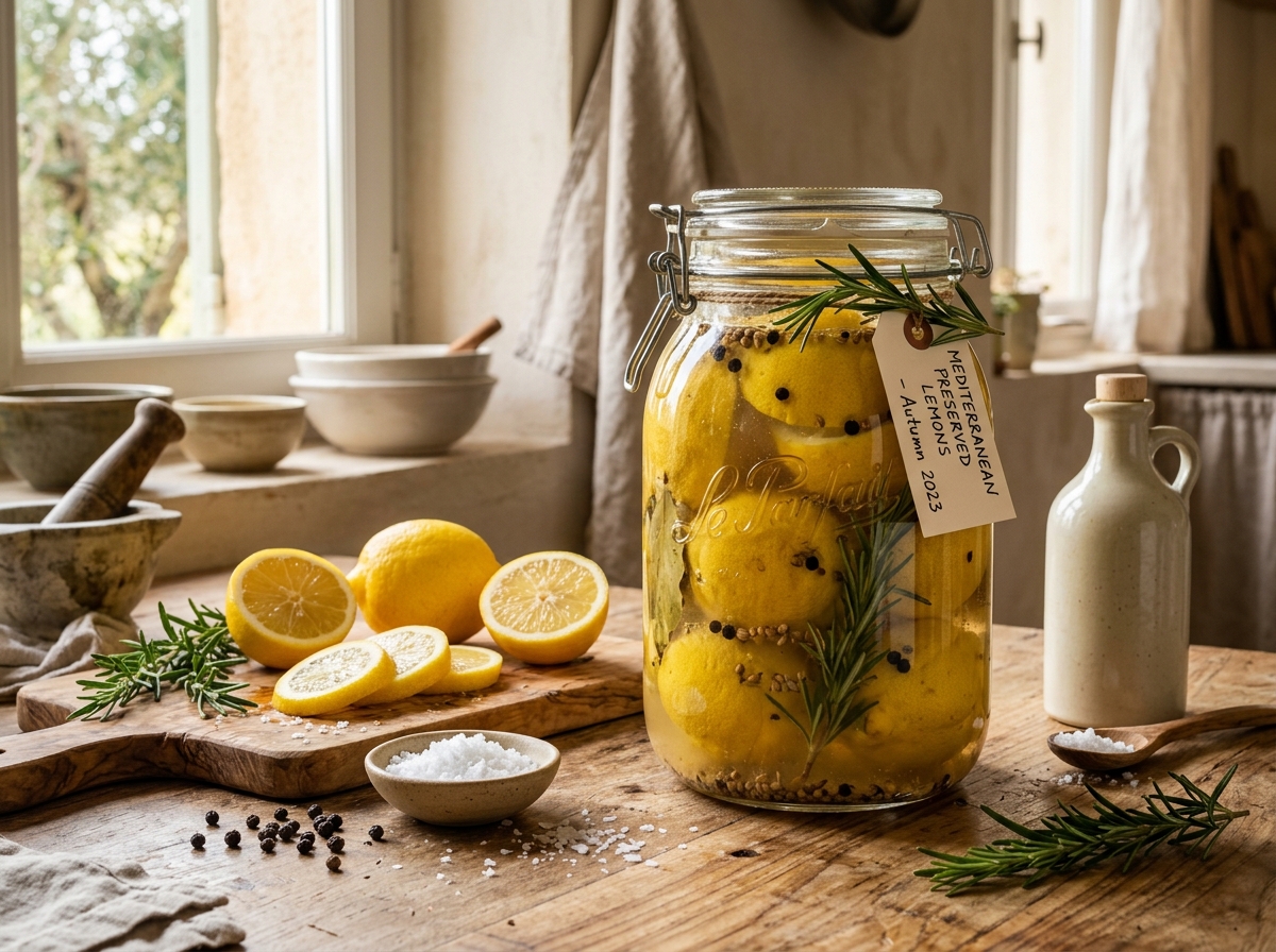 Mediterranean Preserved Lemon Pickles (Salt-Cured Lemons) 🍋🌿✨