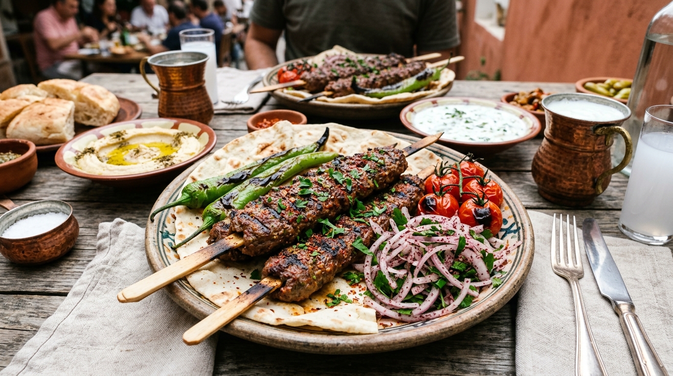 Spiced Beef & Bulgur Kofta Skewers 🍢🌿