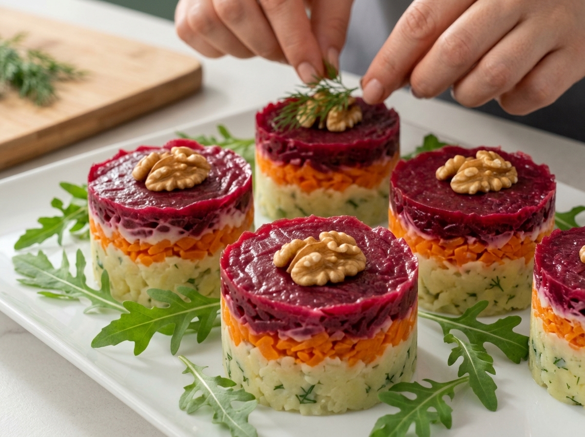 Three-Color Layered Yogurt Salad 🥗✨